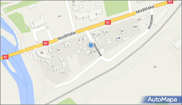 Pomiechówek, Mostowa, 6, mapa Pomiechówek