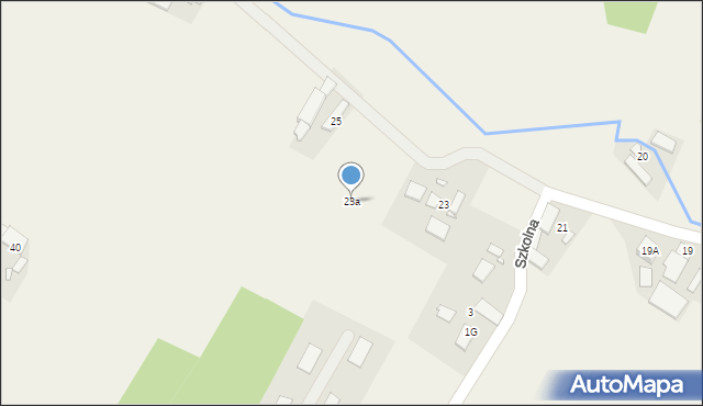 Popielów, Moniuszki Stanisława, 23a, mapa Popielów