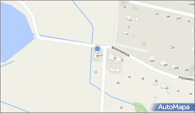 Poręba Wielka, Monowicka, 35, mapa Poręba Wielka