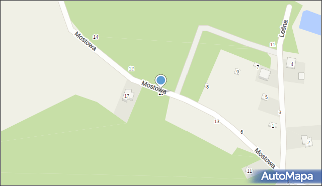 Poświętne, Mostowa, 15, mapa Poświętne