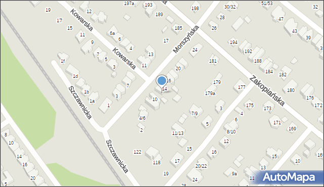 Poznań, Morszyńska, 12, mapa Poznania