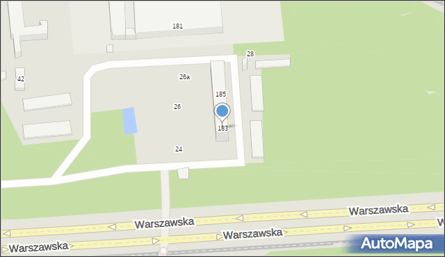 Poznań, Mogileńska, 24a, mapa Poznania