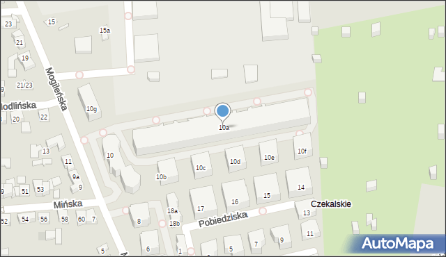 Poznań, Mogileńska, 10a, mapa Poznania