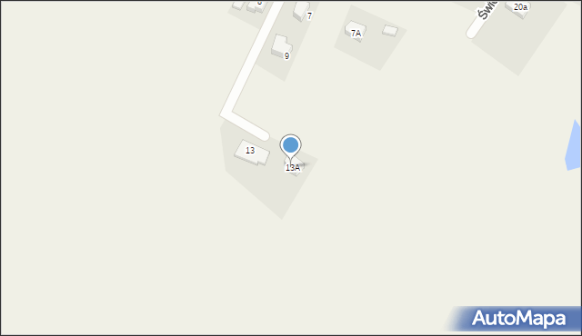 Przechlewo, Modrzewiowa, 13A, mapa Przechlewo