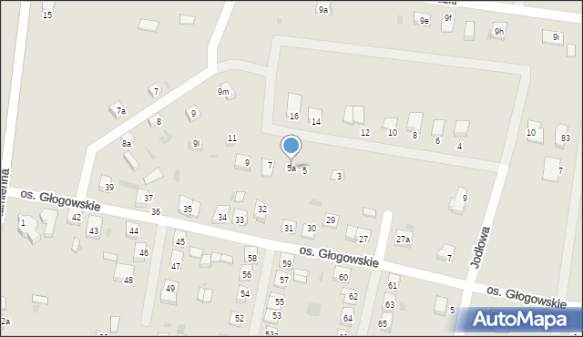 Przemków, Modrzewiowa, 5a, mapa Przemków