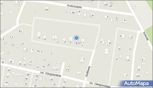 Przemków, Modrzewiowa, 6, mapa Przemków