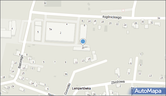 Przemyśl, Mogilnickiego Jana, ks., 10, mapa Przemyśla