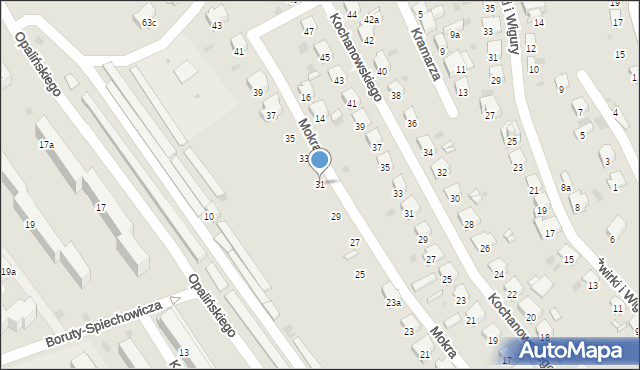 Przemyśl, Mokra, 31, mapa Przemyśla