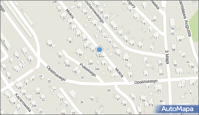 Przemyśl, Mokra, 7, mapa Przemyśla