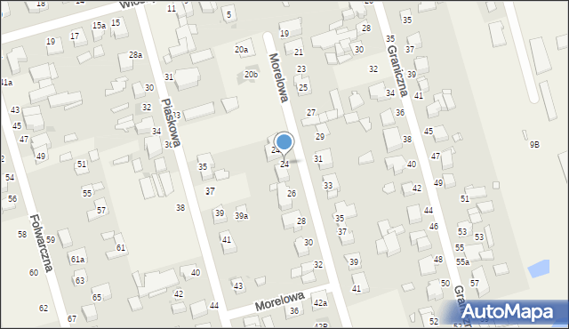 Przeźmierowo, Morelowa, 24, mapa Przeźmierowo