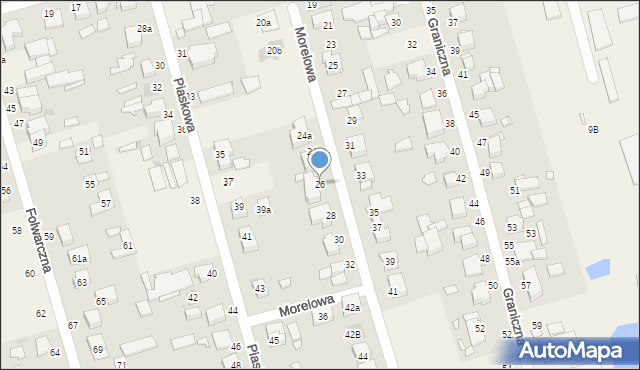 Przeźmierowo, Morelowa, 26, mapa Przeźmierowo