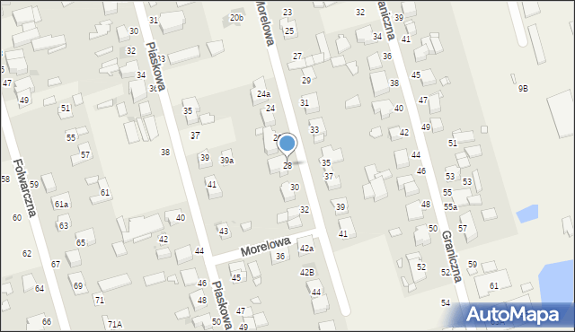 Przeźmierowo, Morelowa, 28, mapa Przeźmierowo