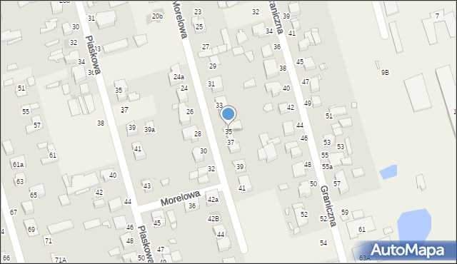 Przeźmierowo, Morelowa, 35, mapa Przeźmierowo