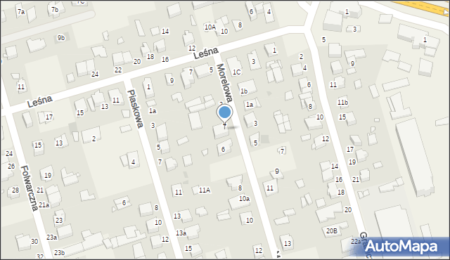 Przeźmierowo, Morelowa, 4a, mapa Przeźmierowo