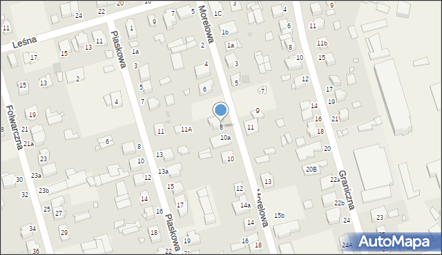 Przeźmierowo, Morelowa, 8, mapa Przeźmierowo