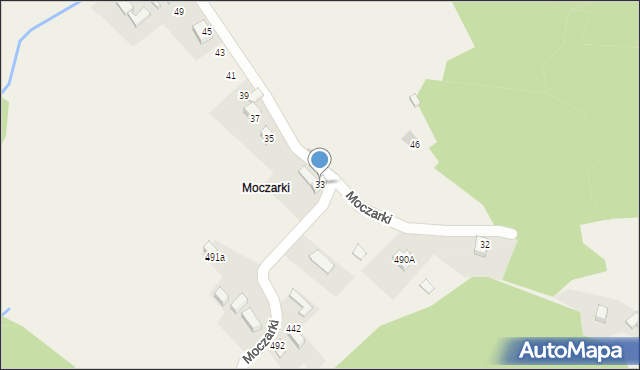 Przyborów, Moczarki, 33, mapa Przyborów