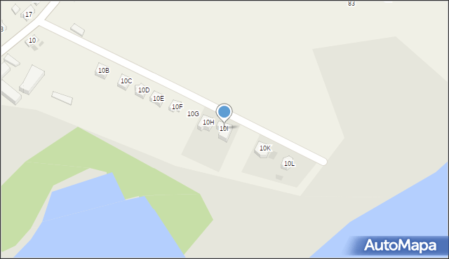 Przyjezierze, Moryńska, 10I, mapa Przyjezierze