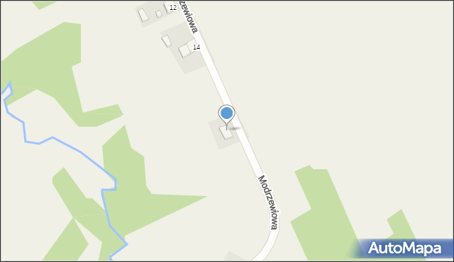 Przyjmo, Modrzewiowa, 16, mapa Przyjmo