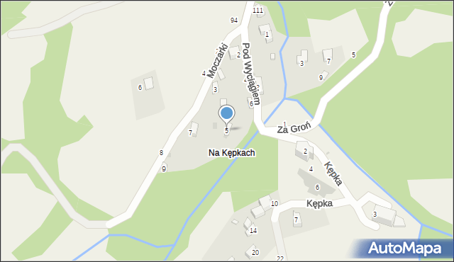 Przyłęków, Moczarki, 5, mapa Przyłęków