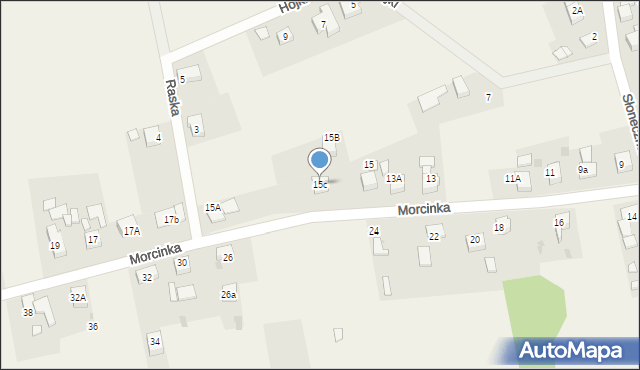 Pstrążna, Morcinka Gustawa, 15c, mapa Pstrążna