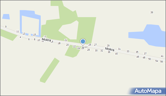 Psucin, Mokra, 26, mapa Psucin