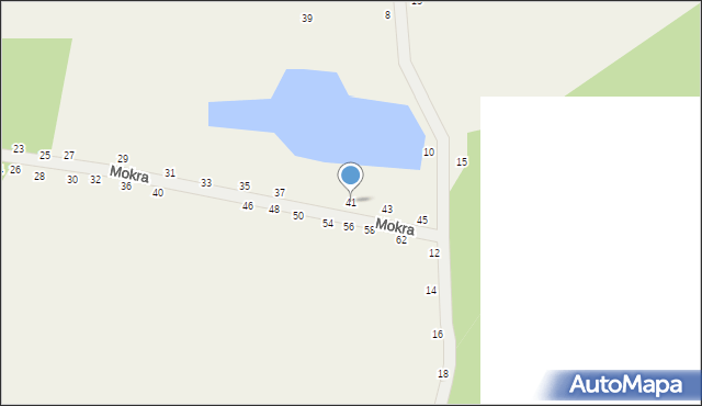 Psucin, Mokra, 41, mapa Psucin
