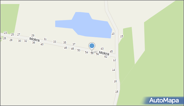 Psucin, Mokra, 56, mapa Psucin