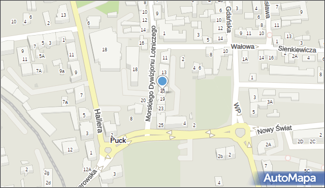 Puck, Morskiego Dywizjonu Lotniczego, 17, mapa Puck