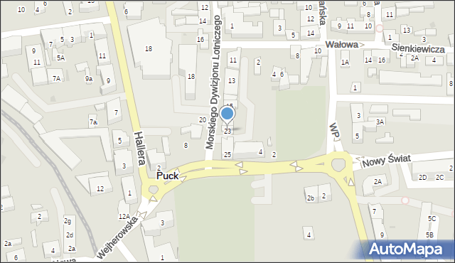 Puck, Morskiego Dywizjonu Lotniczego, 23, mapa Puck