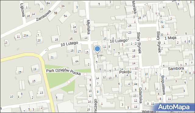 Puck, Morskiego Dywizjonu Lotniczego, 3, mapa Puck