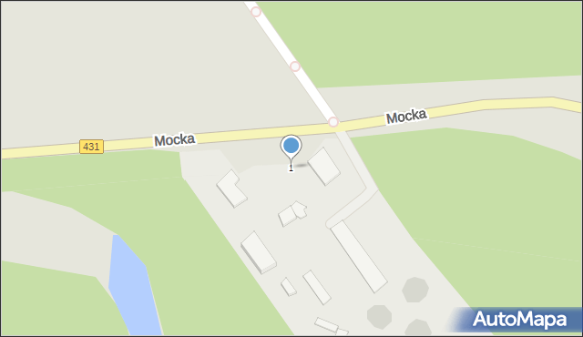 Puszczykowo, Mocka Piotra, 1, mapa Puszczykowo