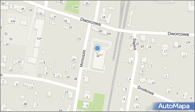 Puszczykowo, Moniuszki Stanisława, 1a, mapa Puszczykowo