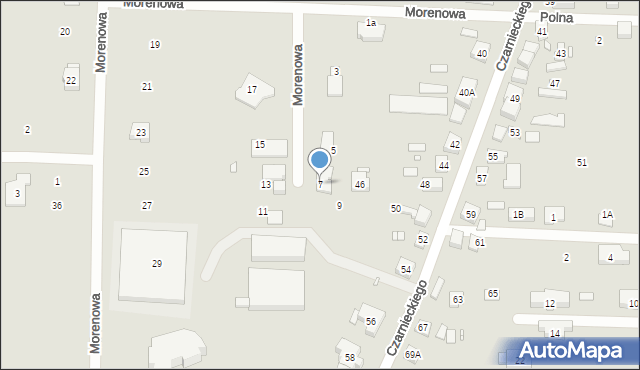 Puszczykowo, Morenowa, 7, mapa Puszczykowo