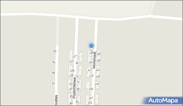 Pyskowice, Morelowa, 125, mapa Pyskowice