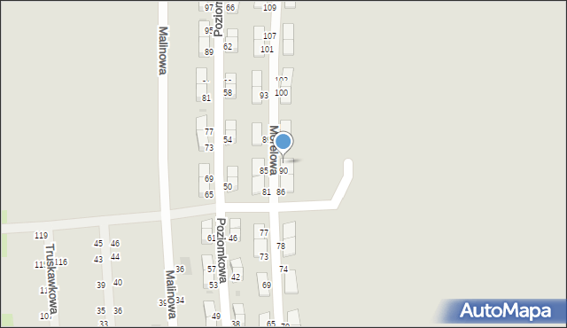 Pyskowice, Morelowa, 92, mapa Pyskowice