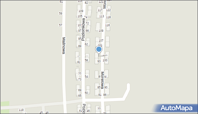 Pyskowice, Morelowa, 99, mapa Pyskowice