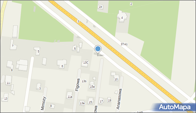 Rąbień, Mokra, 15b, mapa Rąbień