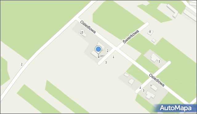 Rabinówka, Modrzewiowa, 4, mapa Rabinówka