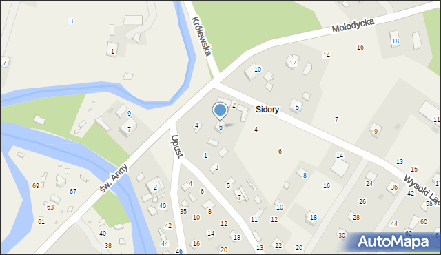 Radawa, Mołodycka, 6, mapa Radawa