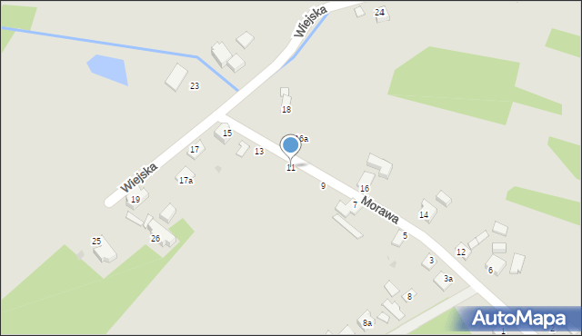 Radłów, Morawa, 11, mapa Radłów