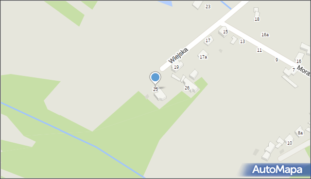 Radłów, Morawa, 25, mapa Radłów