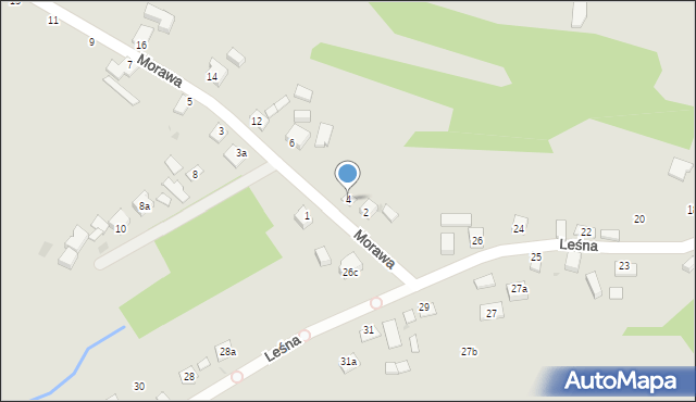 Radłów, Morawa, 4, mapa Radłów