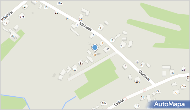 Radłów, Morawa, 8, mapa Radłów