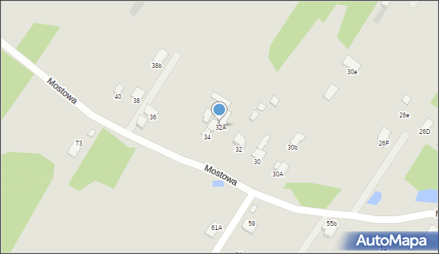 Radom, Mostowa, 32A, mapa Radomia