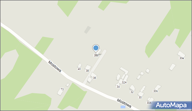 Radom, Mostowa, 38b, mapa Radomia