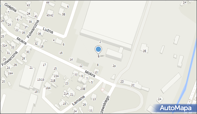 Radom, Mokra, 6, mapa Radomia