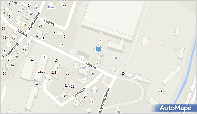 Radom, Mokra, 8, mapa Radomia