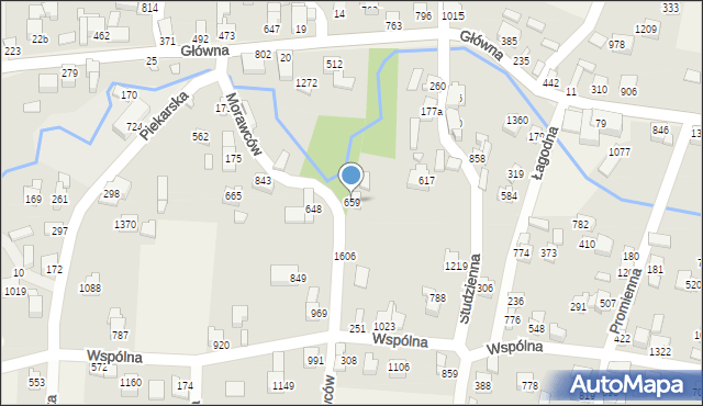 Radziechowy, Morawców, 659, mapa Radziechowy