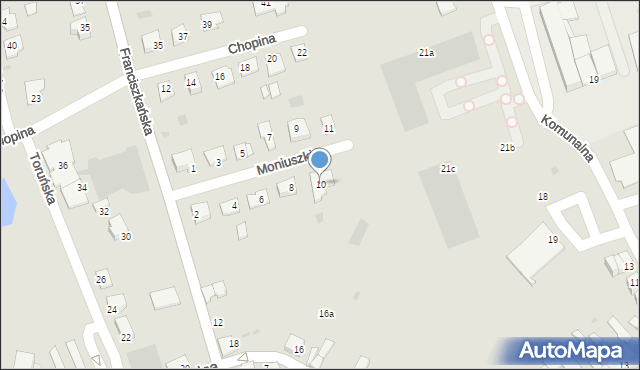 Radziejów, Moniuszki Stanisława, 10, mapa Radziejów