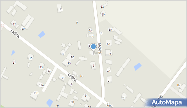 Radzymin, Mokra, 3, mapa Radzymin